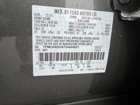 New 2026 Ford Explorer Active AWD/4WD image 49