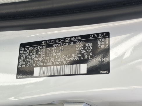 Used 2021 Volvo XC60 T5 Inscription w/ Climate Package AWD/4WD image 37