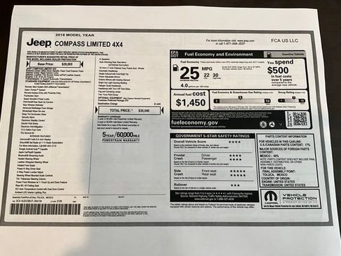 Used 2018 Jeep Compass Limited AWD/4WD image 29