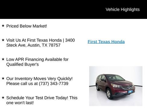 Used 2012 Honda CR-V LX image 9