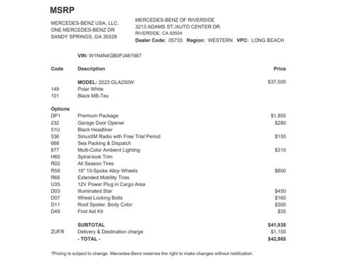 Certified 2023 Mercedes-Benz GLA 250 image 26