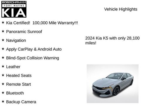 Certified 2024 Kia K5 GT-Line FWD image 8