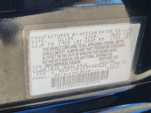 Used 2025 Nissan Versa S w/ Trunk Package image 24