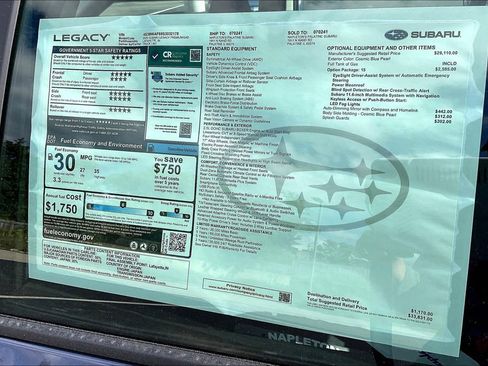 New 2025 Subaru Legacy Premium image 17