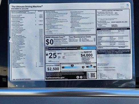 New 2026 BMW X5 xDrive40i w/ Climate Comfort Package image 17