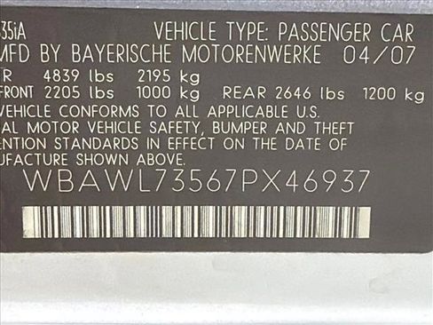 Used 2007 BMW 335i Convertible RWD image 28
