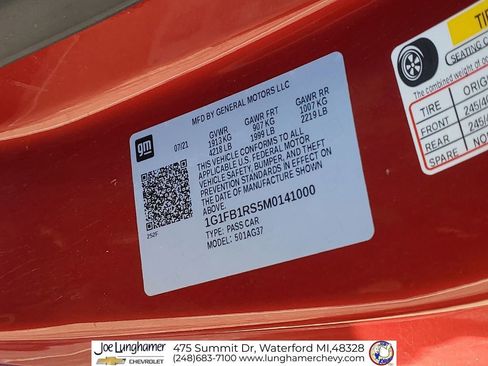 Used 2021 Chevrolet Camaro LT image 33