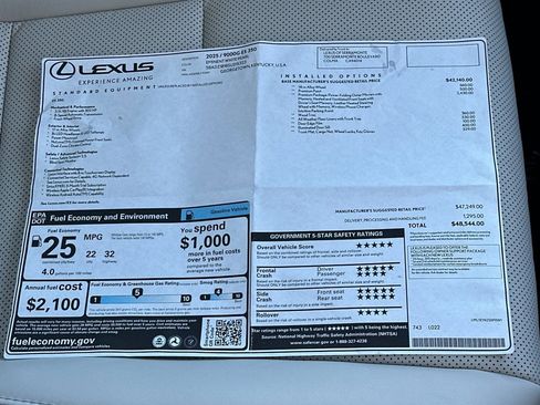 New 2025 Lexus ES 350 w/ Premium Package image 28