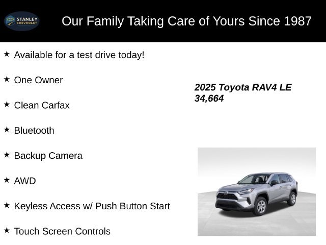 Used 2025 Toyota RAV4 LE AWD/4WD image 9