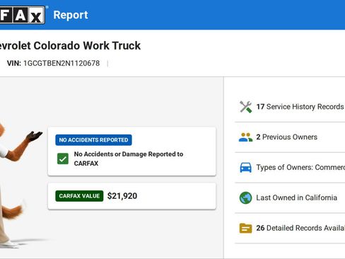 Used 2022 Chevrolet Colorado W/T w/ WT Convenience Package AWD/4WD image 2