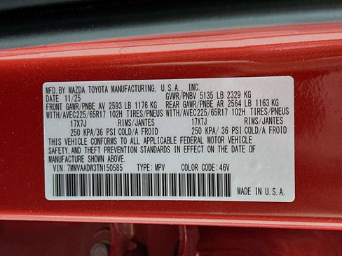 Certified 2026 MAZDA CX-50 AWD 2.5 Hybrid w/ Cargo Package image 33