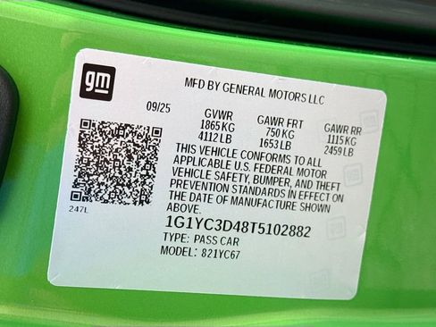 New 2026 Chevrolet Corvette Stingray Premium Conv w/ 3LT image 27