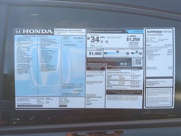 New 2026 Honda Civic Sport image 21