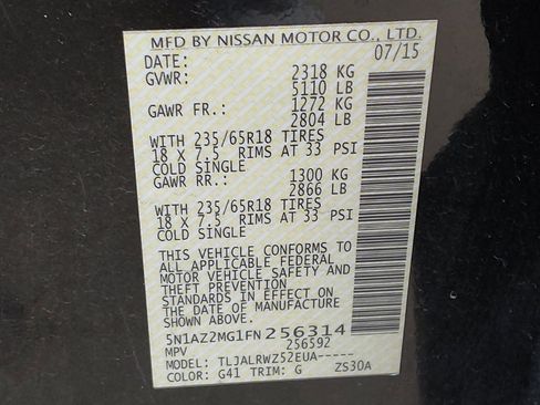 Used 2015 Nissan Murano SL FWD image 33