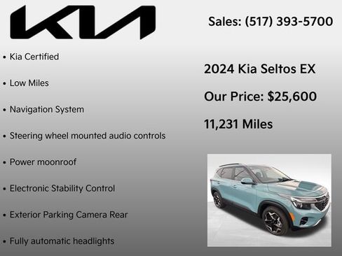 Used 2024 Kia Seltos EX AWD/4WD image 7