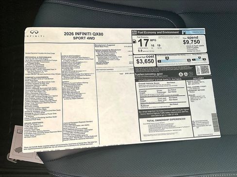 New 2026 INFINITI QX80 4WD w/ Sport Exterior Package image 27