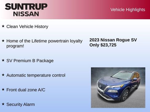 Used 2023 Nissan Rogue SV w/ SV Premium Package image 8