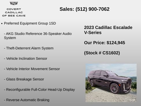 Used 2023 Cadillac Escalade V w/ Heavy-Duty Trailer Package image 24