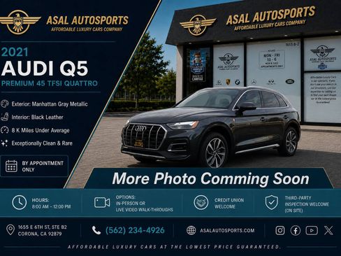 Used 2021 Audi Q5 2.0T Premium w/ Convenience Package AWD/4WD image 2
