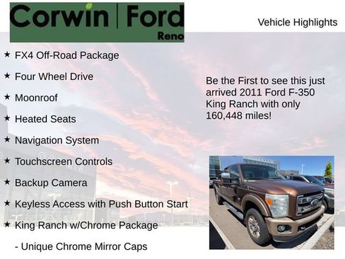 Used 2011 Ford F350 King Ranch w/ King Ranch w/Chrome Pkg AWD/4WD image 4