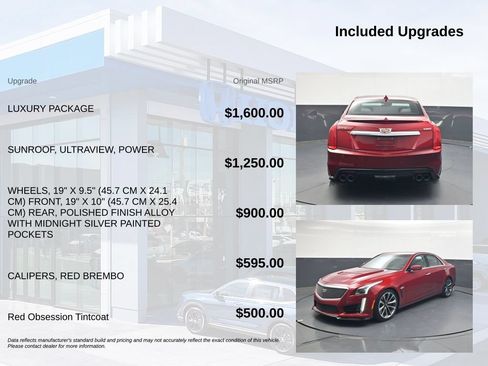 Used 2016 Cadillac CTS V w/ Luxury Package RWD image 5