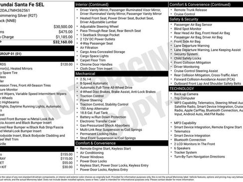 Certified 2021 Hyundai Santa Fe SEL AWD/4WD image 32