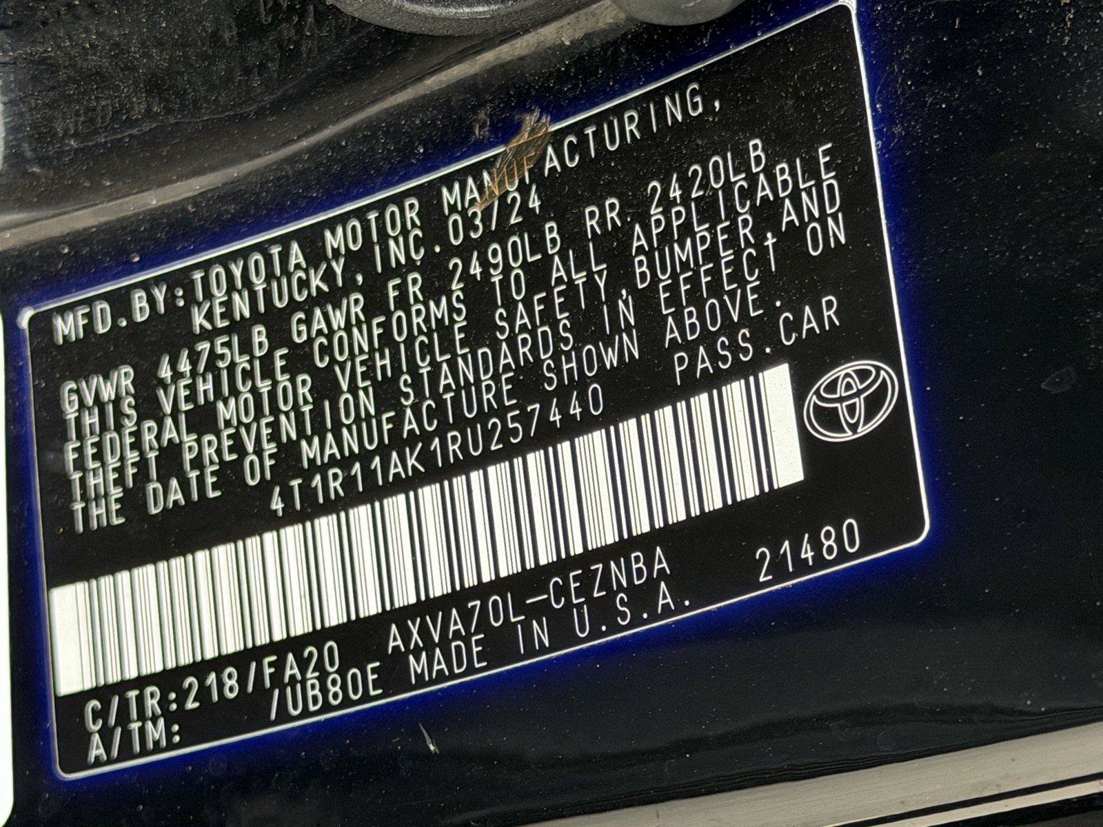 Used 2024 Toyota Camry LE w/ Convenience Package FWD image 26