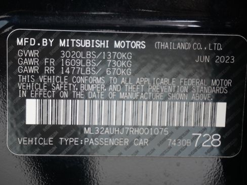 Used 2024 Mitsubishi Mirage ES FWD image 26