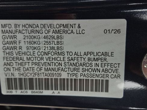 New 2026 Honda Accord Touring image 26