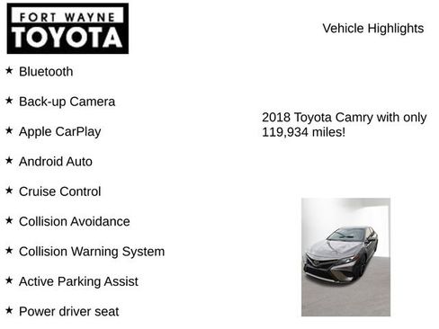 Used 2018 Toyota Camry XSE image 7