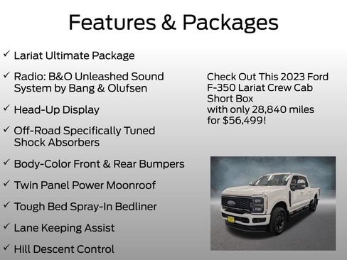 Used 2023 Ford F350 Lariat w/ Lariat Ultimate Package AWD/4WD image 8