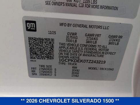 New 2026 Chevrolet Silverado 1500 LT w/ All Star Edition Plus image 39