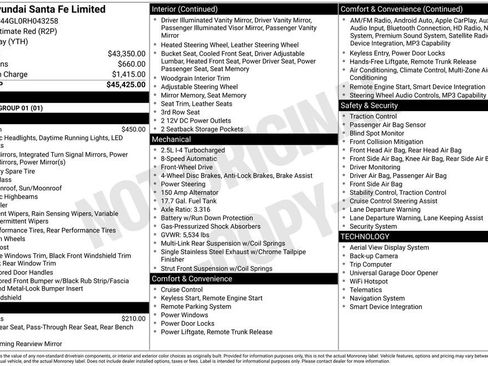 Used 2024 Hyundai Santa Fe Limited FWD image 40