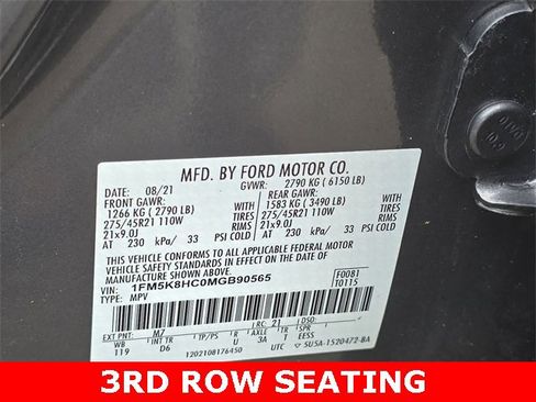 Used 2021 Ford Explorer Platinum w/ Equipment Group 601A image 40