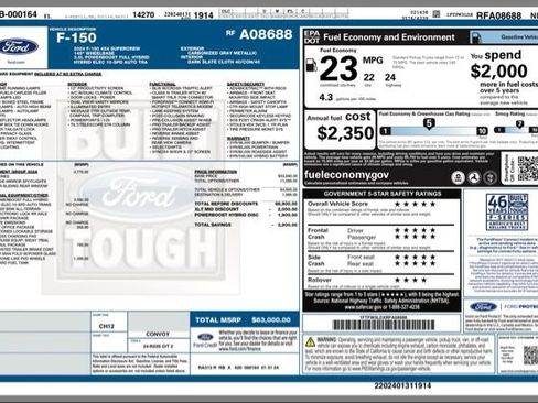 Used 2024 Ford F150 XLT w/ Equipment Group 302A MID AWD/4WD image 32