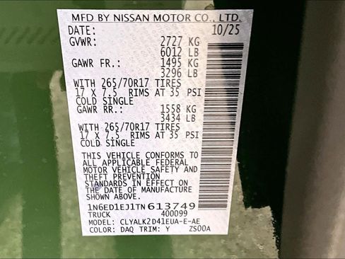 New 2026 Nissan Frontier Pro-X image 14