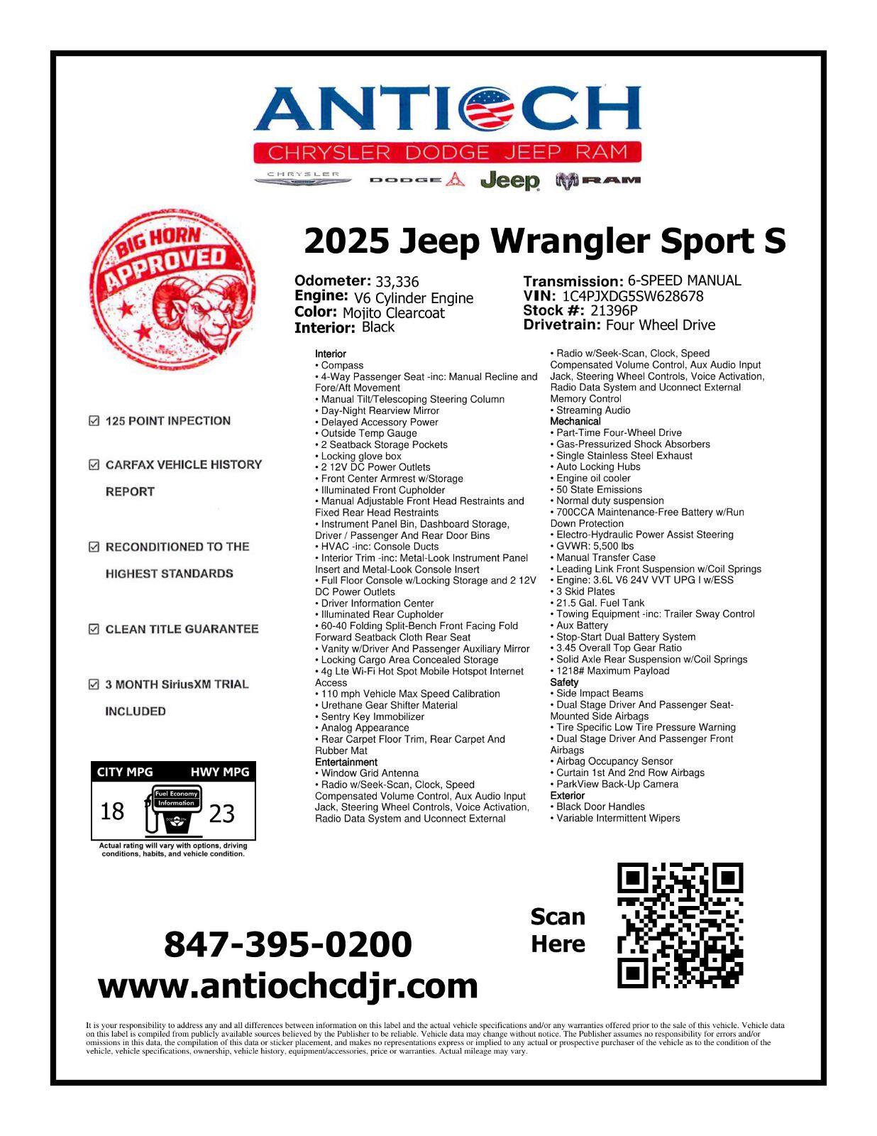 Used 2025 Jeep Wrangler Unlimited Sport AWD/4WD image 3