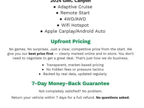 Certified 2024 GMC Canyon AT4 w/ Technology Package image 2