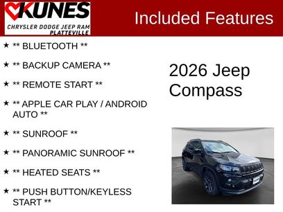 New 2026 Jeep Compass Latitude w/ Sun and Sound Group