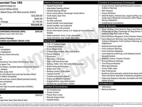 New 2026 Chevrolet Trax RS w/ Driver Confidence Package image 37