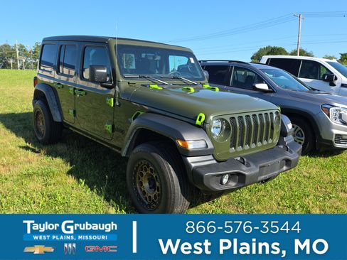 Used 2023 Jeep Wrangler Unlimited Sport w/ Sun And Sound Package AWD/4WD image 1