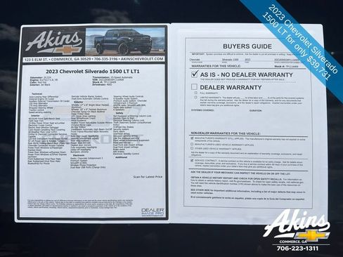 Used 2023 Chevrolet Silverado 1500 LT w/ Protection Package AWD/4WD image 11