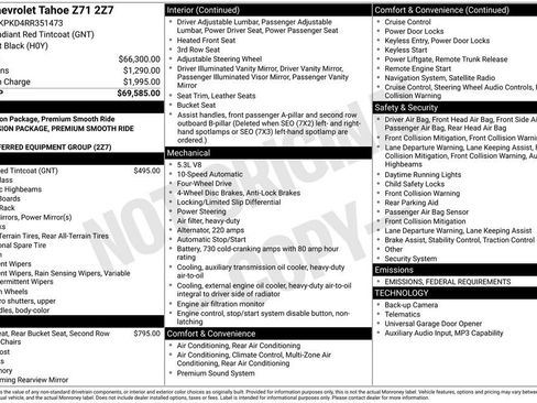 Used 2024 Chevrolet Tahoe Z71 image 2