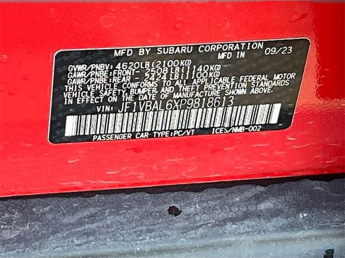 Used 2023 Subaru WRX Limited image 30