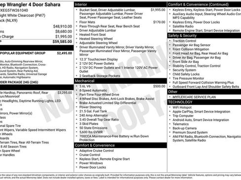 New 2026 Jeep Wrangler Unlimited Sahara AWD/4WD image 9
