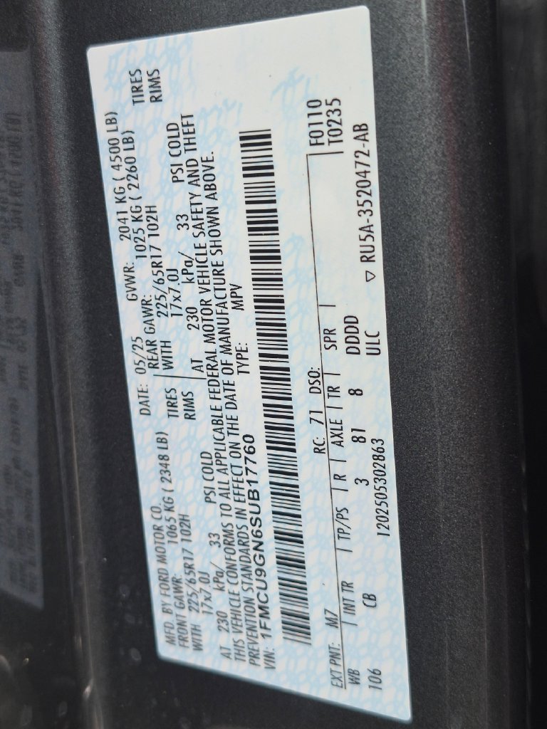 Used 2025 Ford Escape Active AWD/4WD image 26