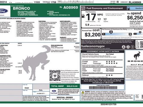 Used 2024 Ford Bronco Wildtrak AWD/4WD image 34