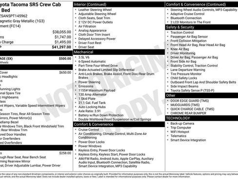Used 2023 Toyota Tacoma SR5 w/ SX Package AWD/4WD image 6