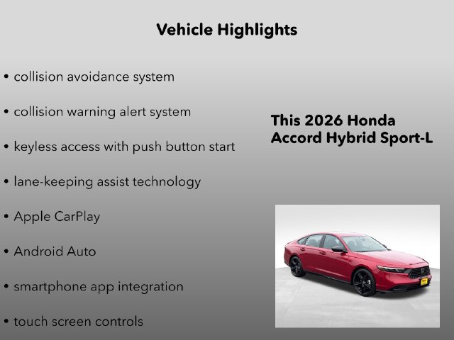 New 2026 Honda Accord Sport image 10