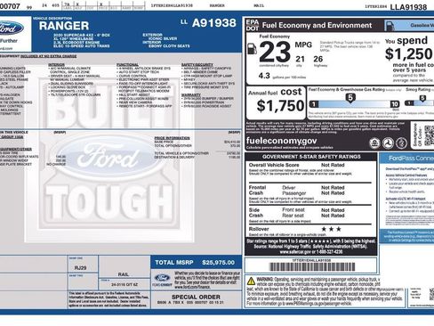 Used 2020 Ford Ranger XL RWD image 2